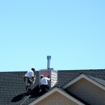 Construction Workers on Roof